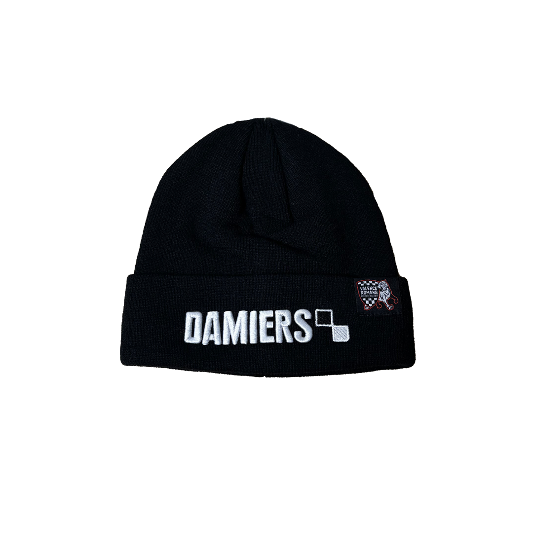 Bonnet Damiers Noir