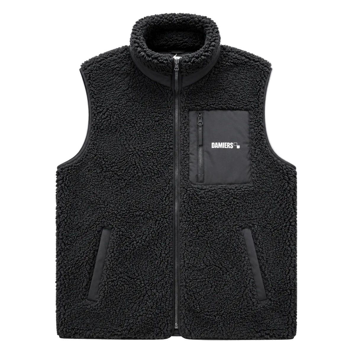 Veste Sherpa Damiers sans Manches