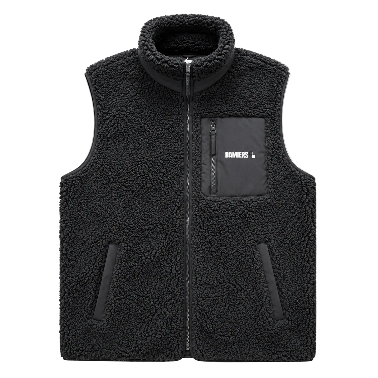 Veste Sherpa Damiers sans Manches