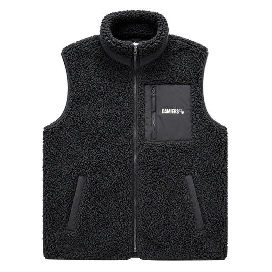 Veste Sherpa Damiers sans Manches