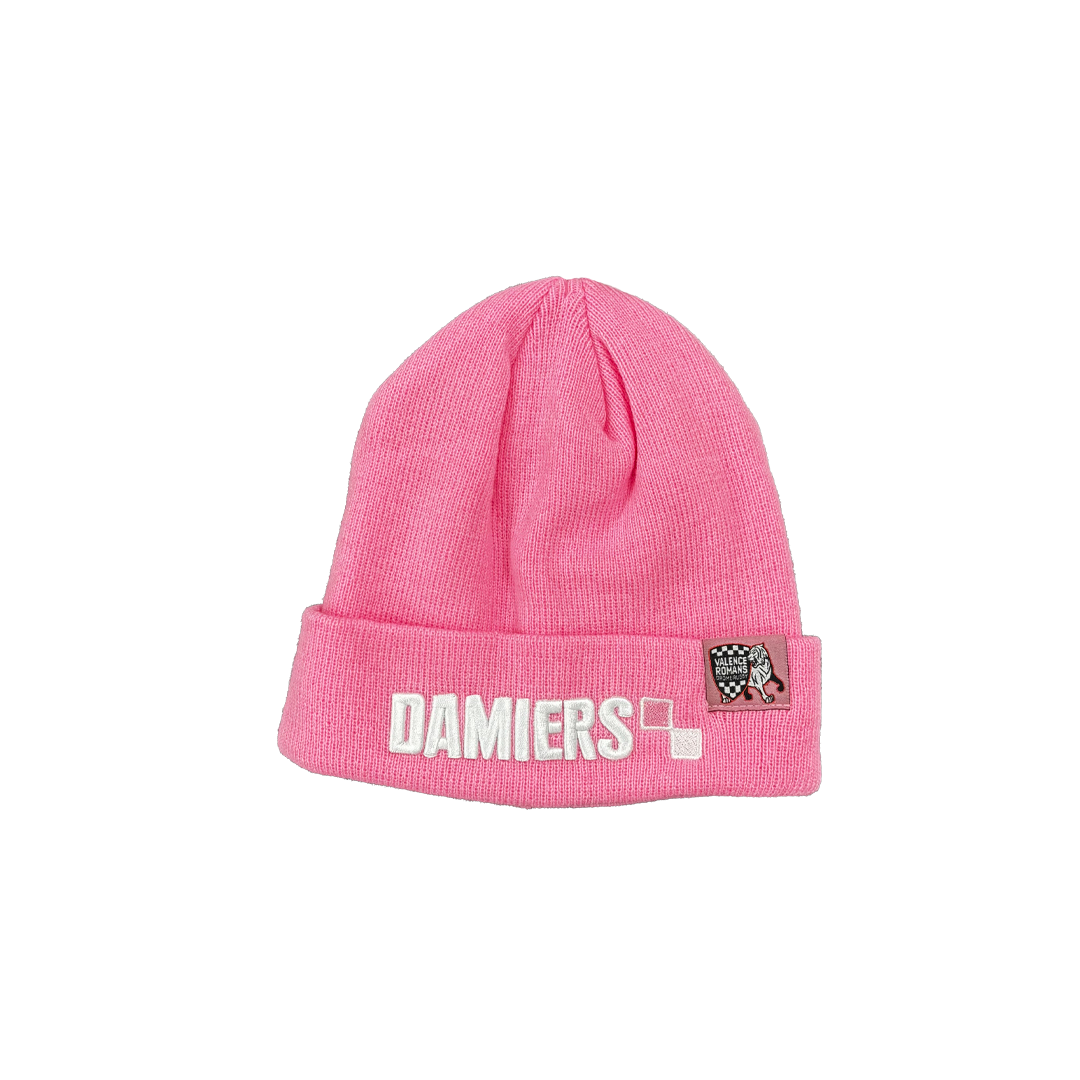 Bonnet Damiers Rose
