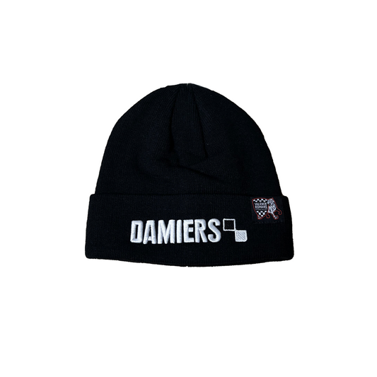 Bonnet Damiers Noir